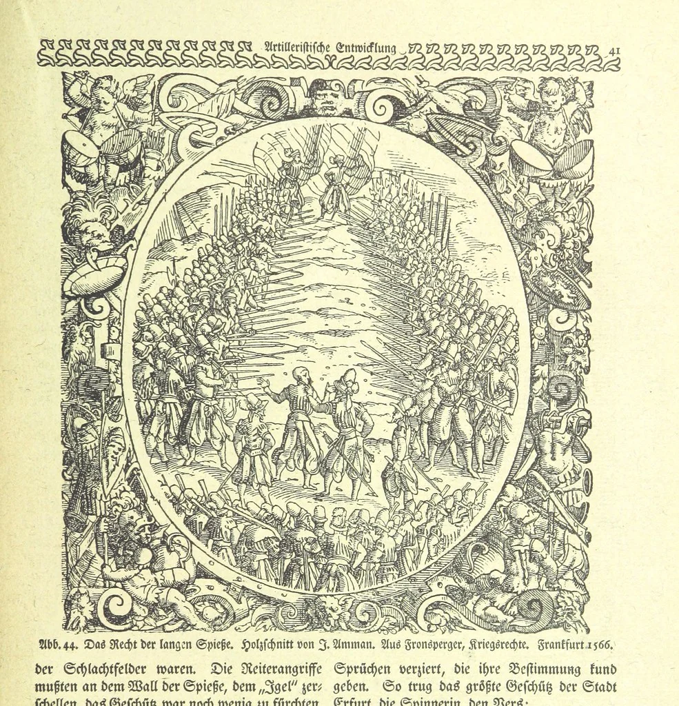An illustration from Monographien zur deutschen Kulturgeschichte, herausgegeben von G. Steinhausen, 1899, leaf 45