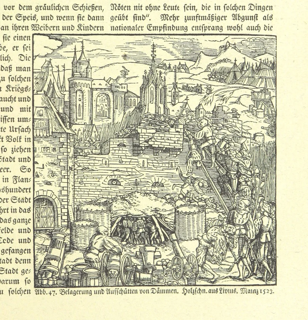 An illustration from Monographien zur deutschen Kulturgeschichte, herausgegeben von G. Steinhausen, 1899, leaf 49