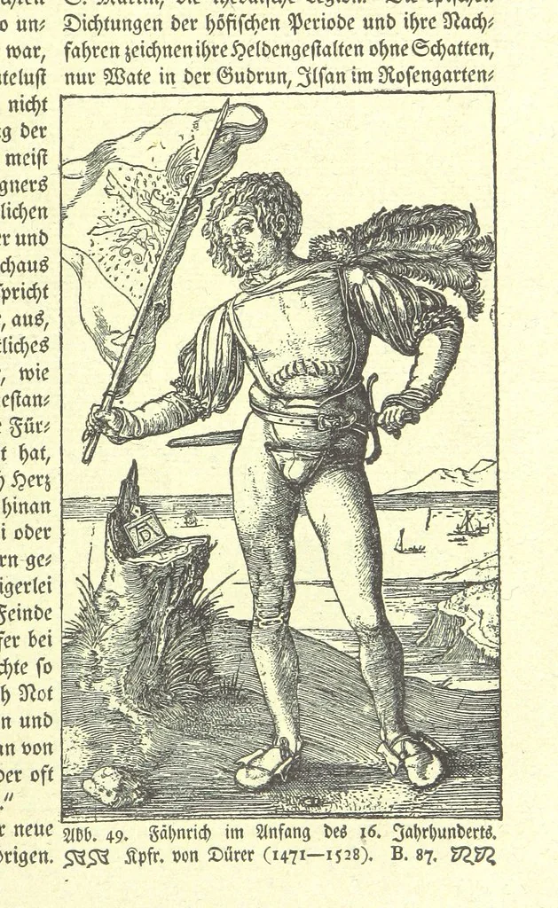 An illustration from Monographien zur deutschen Kulturgeschichte, herausgegeben von G. Steinhausen, 1899, leaf 51