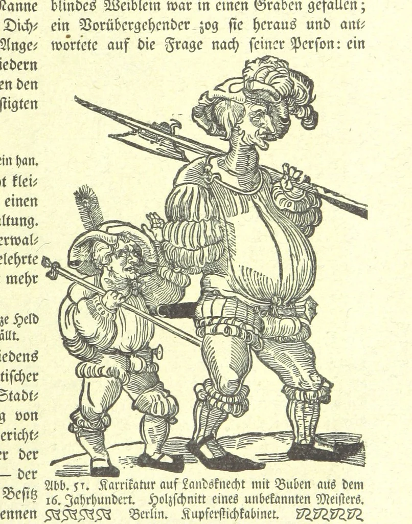 An illustration from Monographien zur deutschen Kulturgeschichte, herausgegeben von G. Steinhausen, 1899, leaf 53