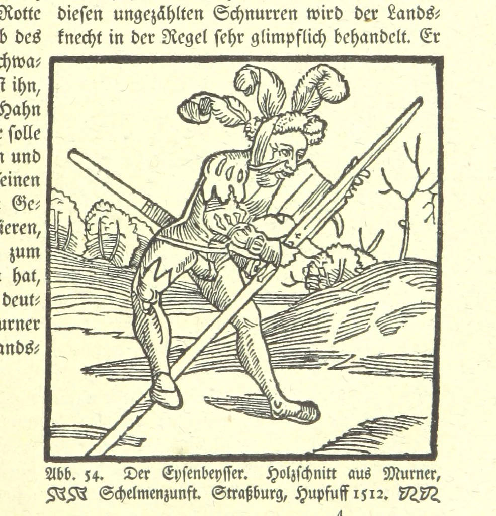 An illustration from Monographien zur deutschen Kulturgeschichte, herausgegeben von G. Steinhausen, 1899, leaf 57
