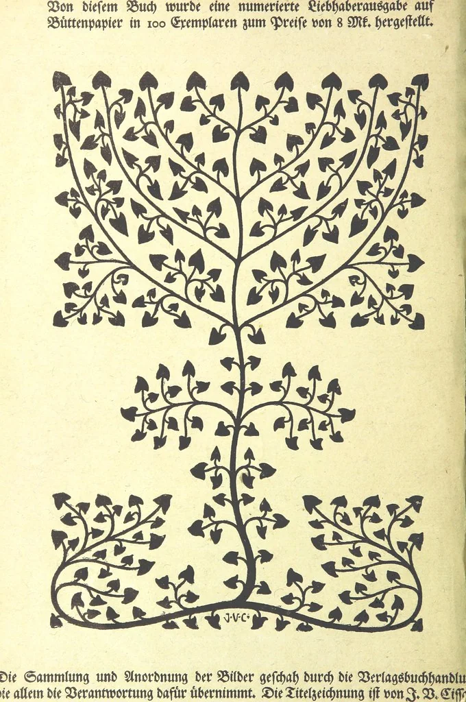 An illustration from Monographien zur deutschen Kulturgeschichte, herausgegeben von G. Steinhausen, 1899, leaf 6