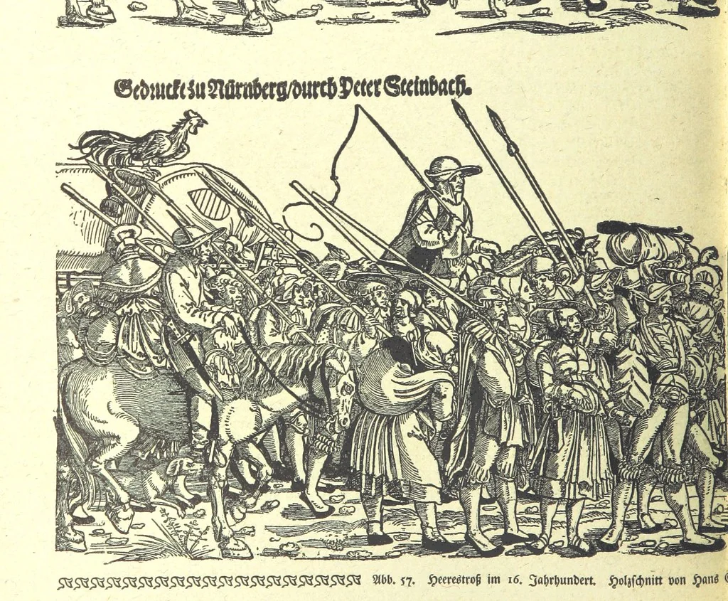 An illustration from Monographien zur deutschen Kulturgeschichte, herausgegeben von G. Steinhausen, 1899, leaf 60