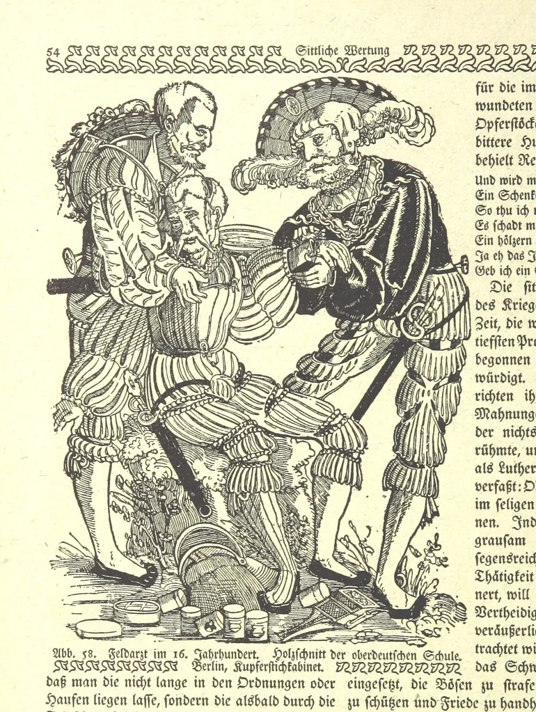 An illustration from Monographien zur deutschen Kulturgeschichte, herausgegeben von G. Steinhausen, 1899, leaf 62