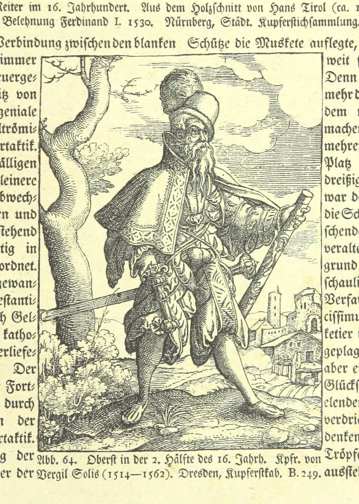 An illustration from Monographien zur deutschen Kulturgeschichte, herausgegeben von G. Steinhausen, 1899, leaf 67