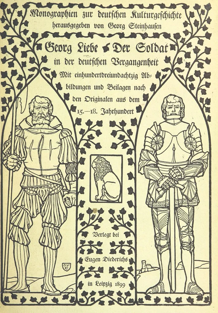 An illustration from Monographien zur deutschen Kulturgeschichte, herausgegeben von G. Steinhausen, 1899, leaf 7