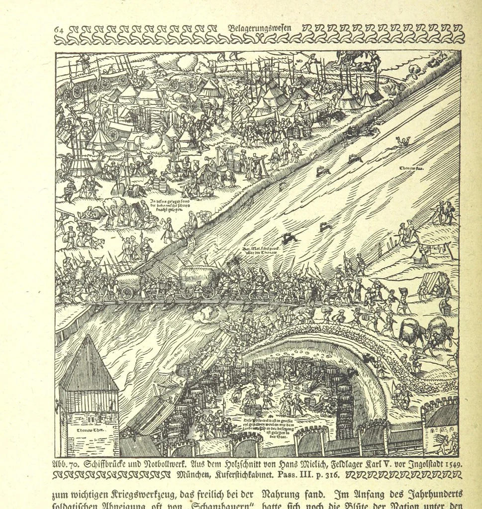 An illustration from Monographien zur deutschen Kulturgeschichte, herausgegeben von G. Steinhausen, 1899, leaf 72