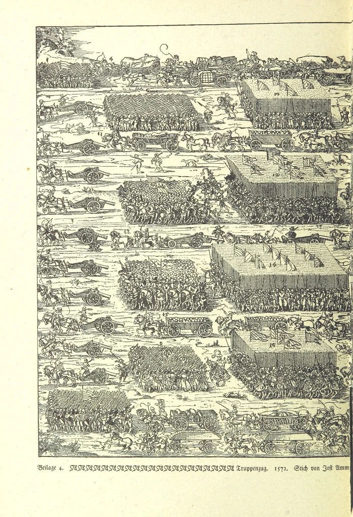 An illustration from Monographien zur deutschen Kulturgeschichte, herausgegeben von G. Steinhausen, 1899, leaf 74