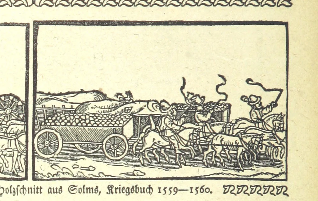 An illustration from Monographien zur deutschen Kulturgeschichte, herausgegeben von G. Steinhausen, 1899, leaf 78