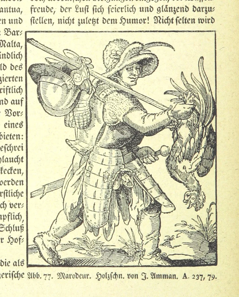 An illustration from Monographien zur deutschen Kulturgeschichte, herausgegeben von G. Steinhausen, 1899, leaf 80