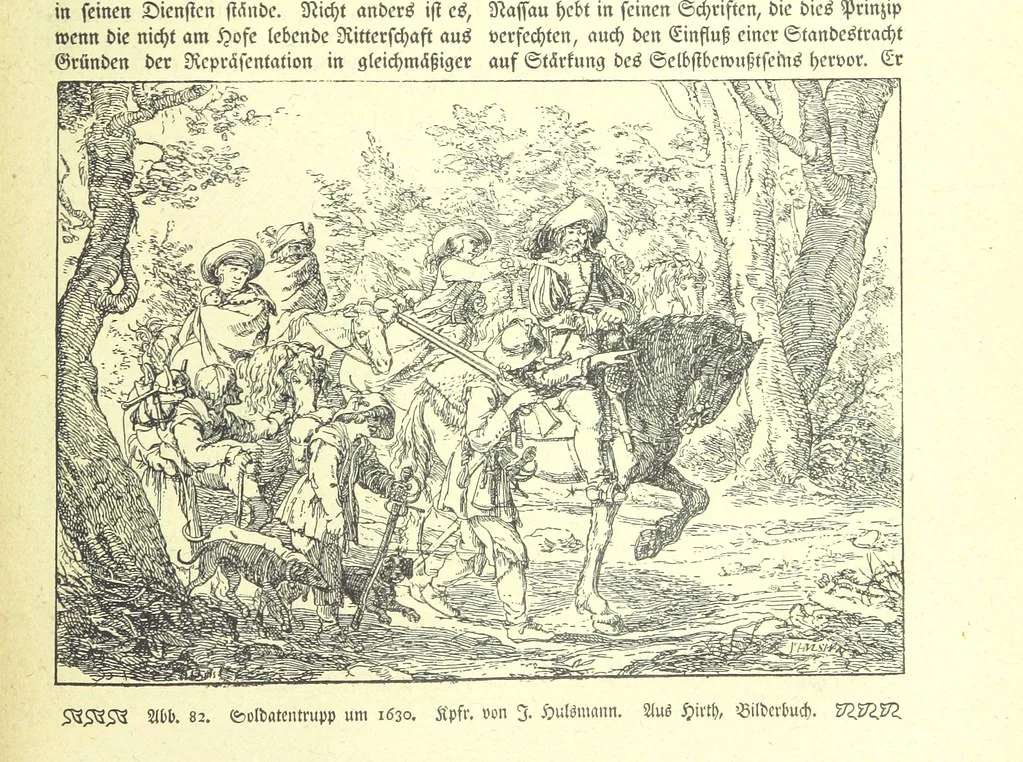 An illustration from Monographien zur deutschen Kulturgeschichte, herausgegeben von G. Steinhausen, 1899, leaf 85