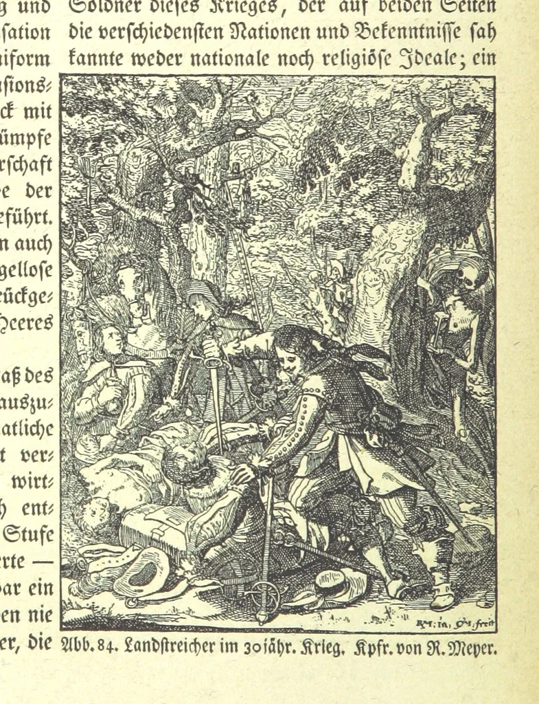 An illustration from Monographien zur deutschen Kulturgeschichte, herausgegeben von G. Steinhausen, 1899, leaf 86