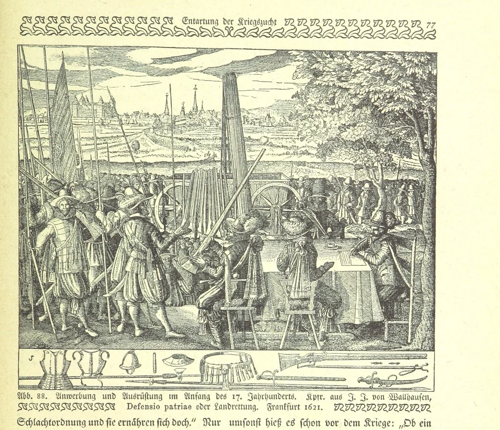 An illustration from Monographien zur deutschen Kulturgeschichte, herausgegeben von G. Steinhausen, 1899, leaf 89