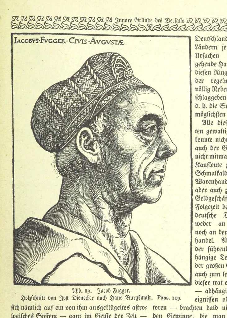 An illustration from Monographien zur deutschen Kulturgeschichte, herausgegeben von G. Steinhausen, 1899, leaf 105