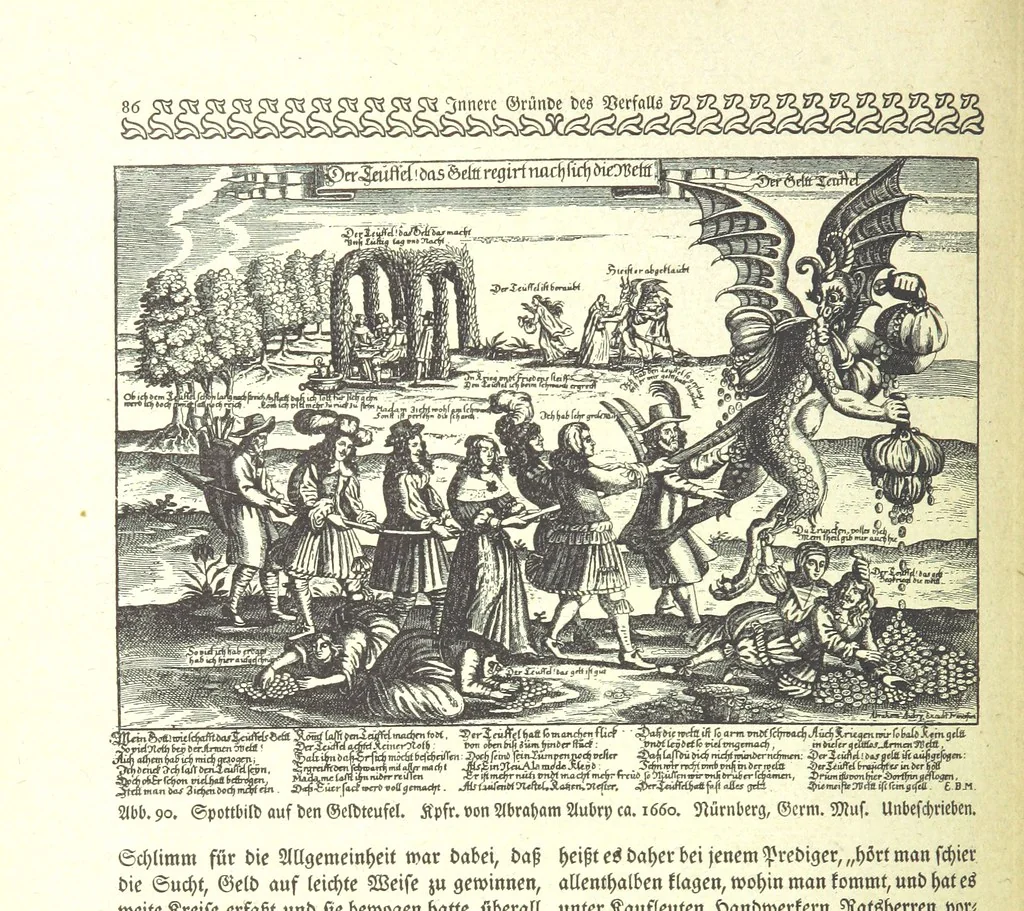 An illustration from Monographien zur deutschen Kulturgeschichte, herausgegeben von G. Steinhausen, 1899, leaf 106