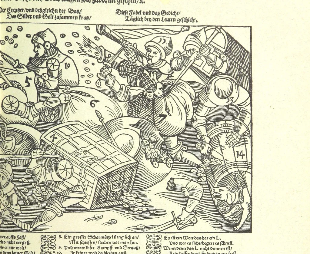 An illustration from Monographien zur deutschen Kulturgeschichte, herausgegeben von G. Steinhausen, 1899, leaf 111