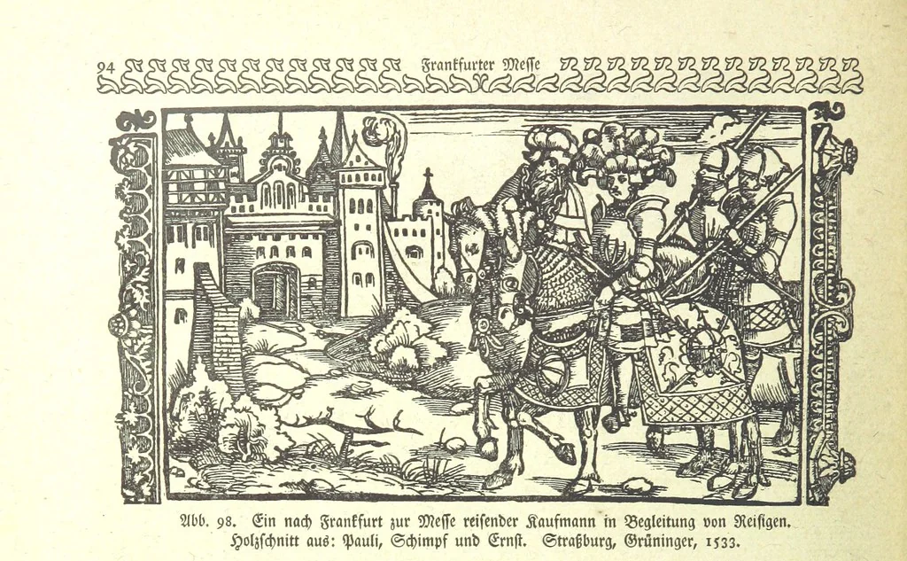An illustration from Monographien zur deutschen Kulturgeschichte, herausgegeben von G. Steinhausen, 1899, leaf 118