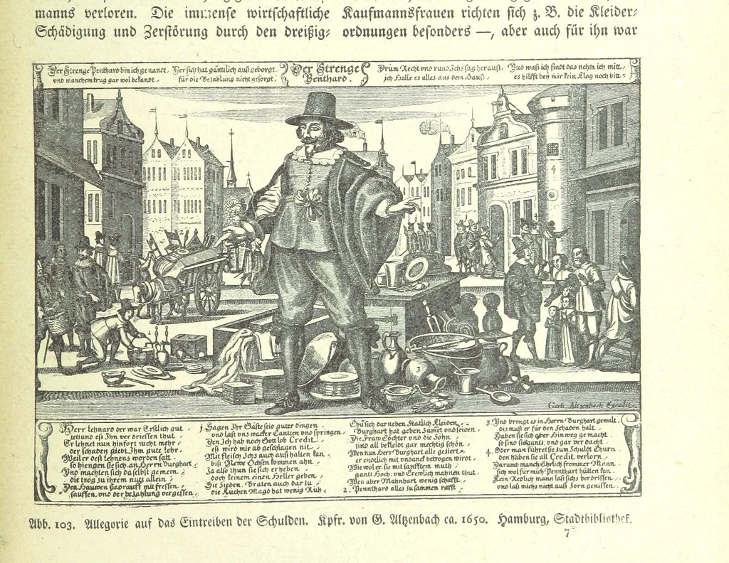 An illustration from Monographien zur deutschen Kulturgeschichte, herausgegeben von G. Steinhausen, 1899, leaf 125