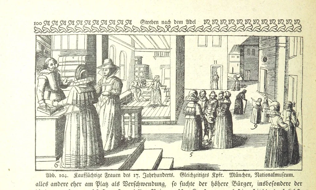 An illustration from Monographien zur deutschen Kulturgeschichte, herausgegeben von G. Steinhausen, 1899, leaf 126