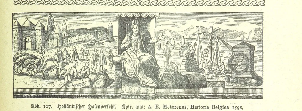 An illustration from Monographien zur deutschen Kulturgeschichte, herausgegeben von G. Steinhausen, 1899, leaf 129