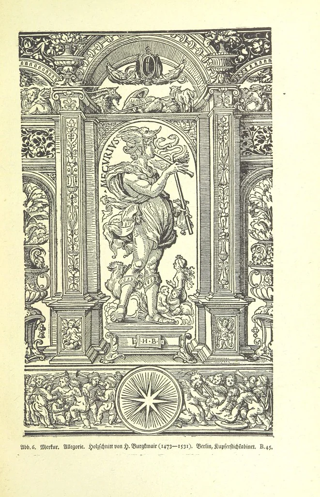 An illustration from Monographien zur deutschen Kulturgeschichte, herausgegeben von G. Steinhausen, 1899, leaf 13
