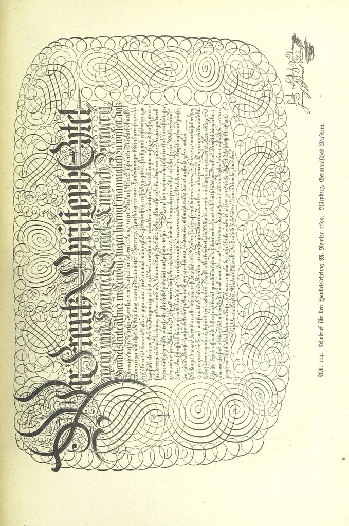 An illustration from Monographien zur deutschen Kulturgeschichte, herausgegeben von G. Steinhausen, 1899, leaf 133