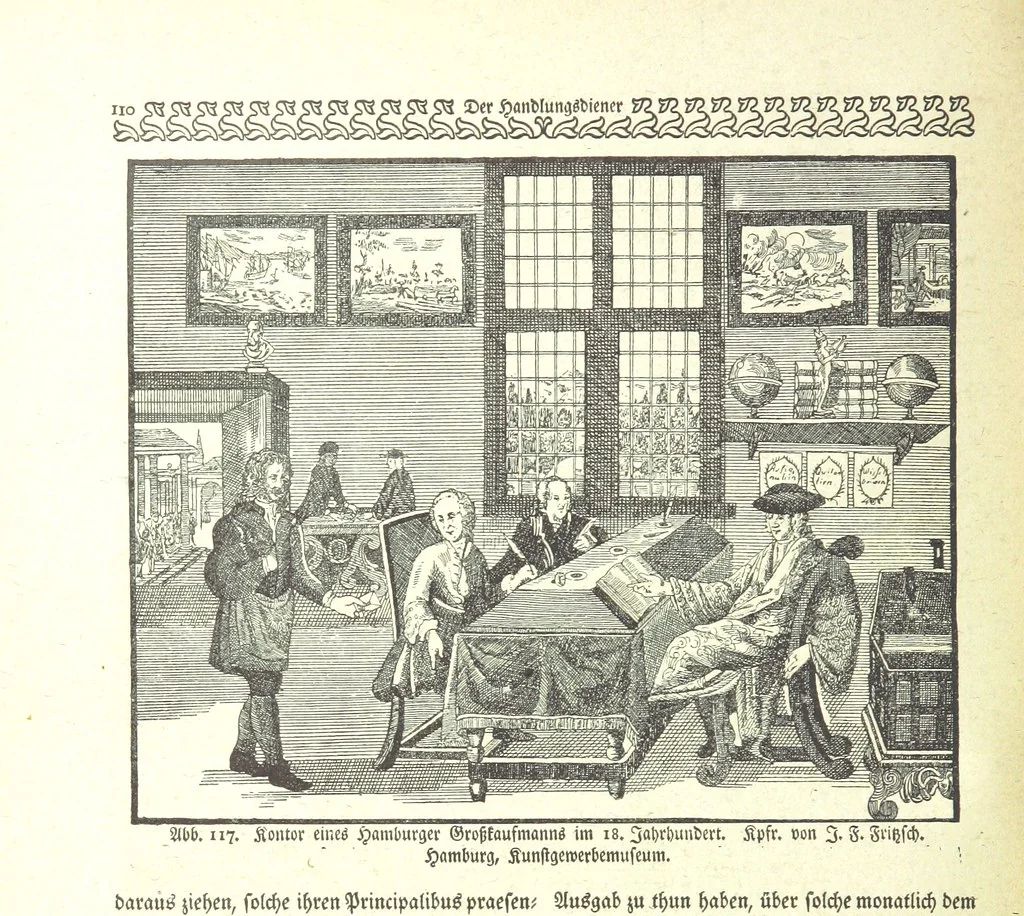 An illustration from Monographien zur deutschen Kulturgeschichte, herausgegeben von G. Steinhausen, 1899, leaf 136