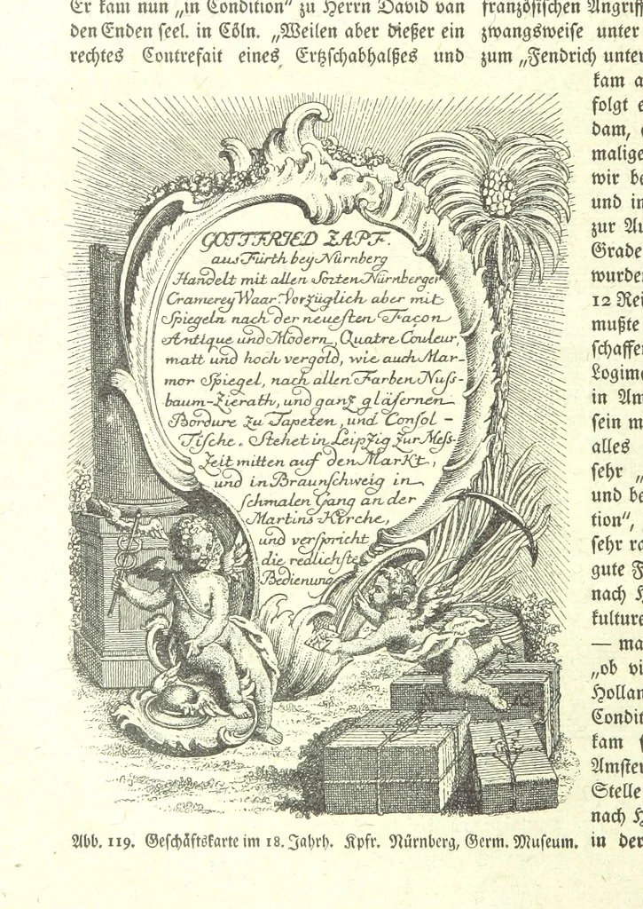 An illustration from Monographien zur deutschen Kulturgeschichte, herausgegeben von G. Steinhausen, 1899, leaf 138