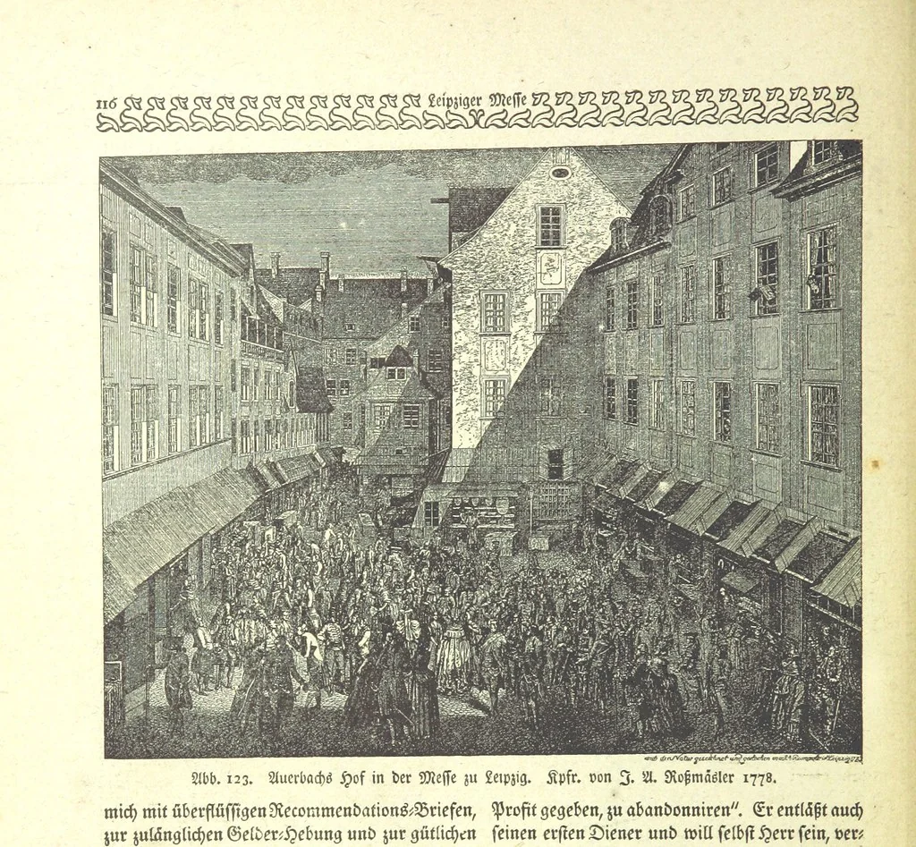 An illustration from Monographien zur deutschen Kulturgeschichte, herausgegeben von G. Steinhausen, 1899, leaf 146