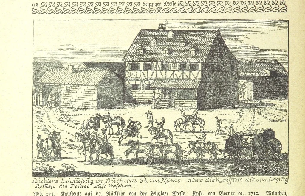 An illustration from Monographien zur deutschen Kulturgeschichte, herausgegeben von G. Steinhausen, 1899, leaf 148