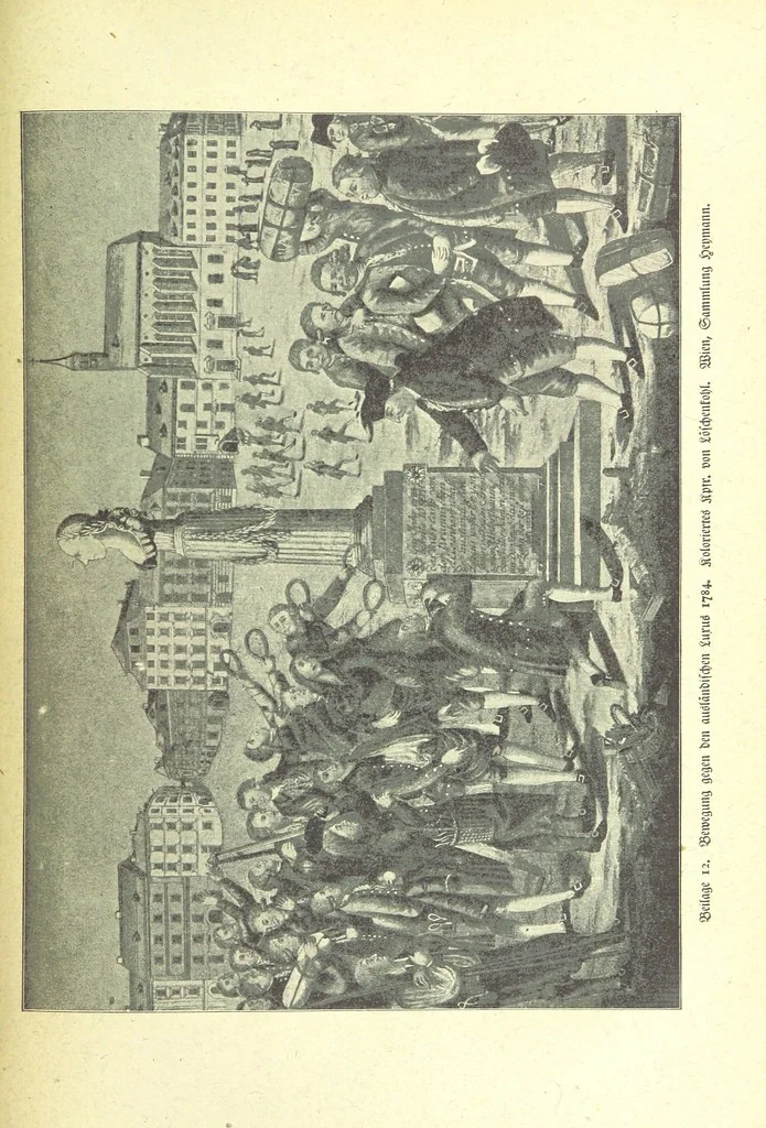 An illustration from Monographien zur deutschen Kulturgeschichte, herausgegeben von G. Steinhausen, 1899, leaf 151