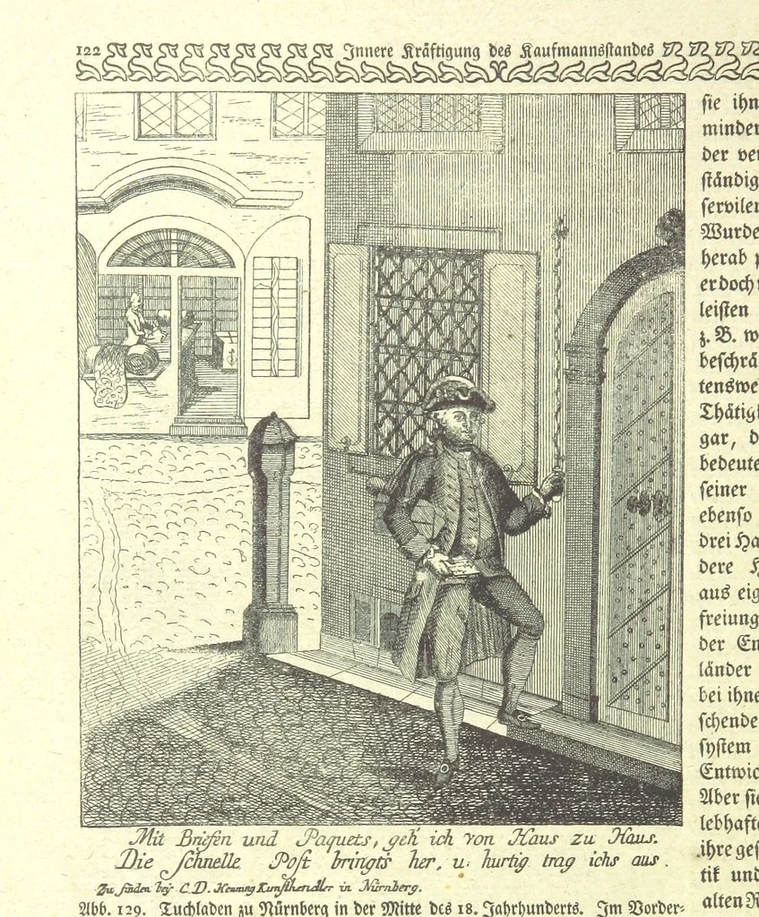 An illustration from Monographien zur deutschen Kulturgeschichte, herausgegeben von G. Steinhausen, 1899, leaf 154