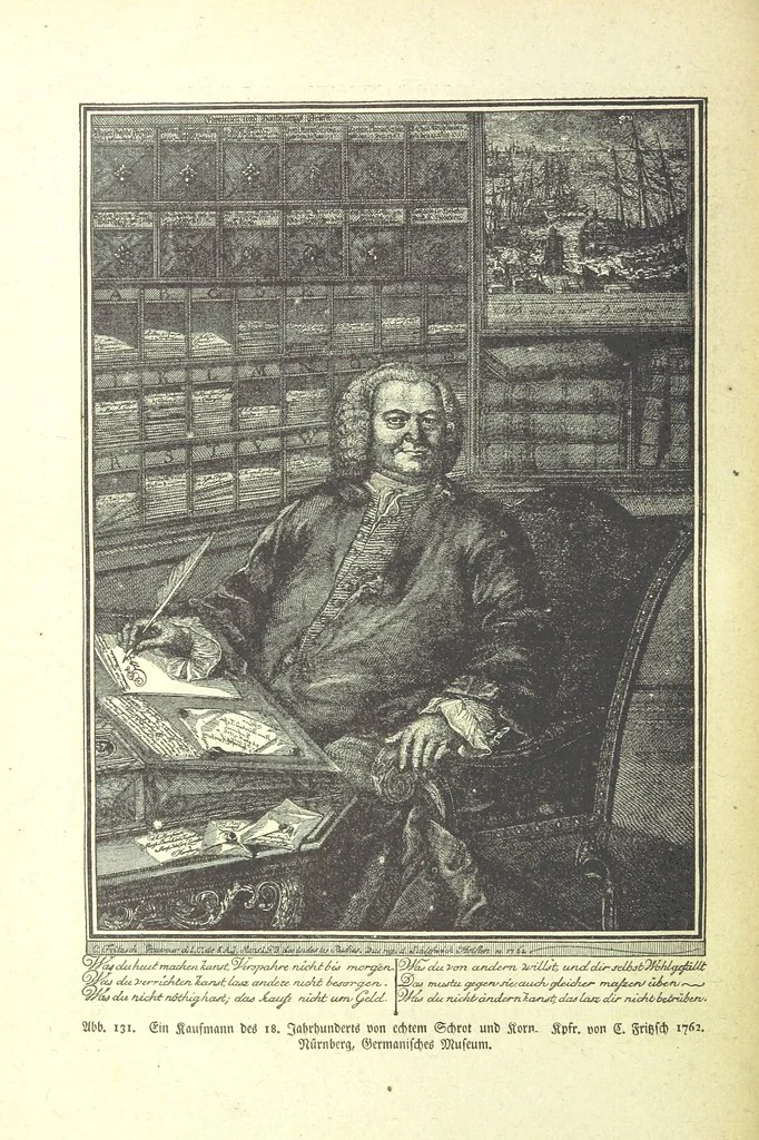 An illustration from Monographien zur deutschen Kulturgeschichte, herausgegeben von G. Steinhausen, 1899, leaf 156
