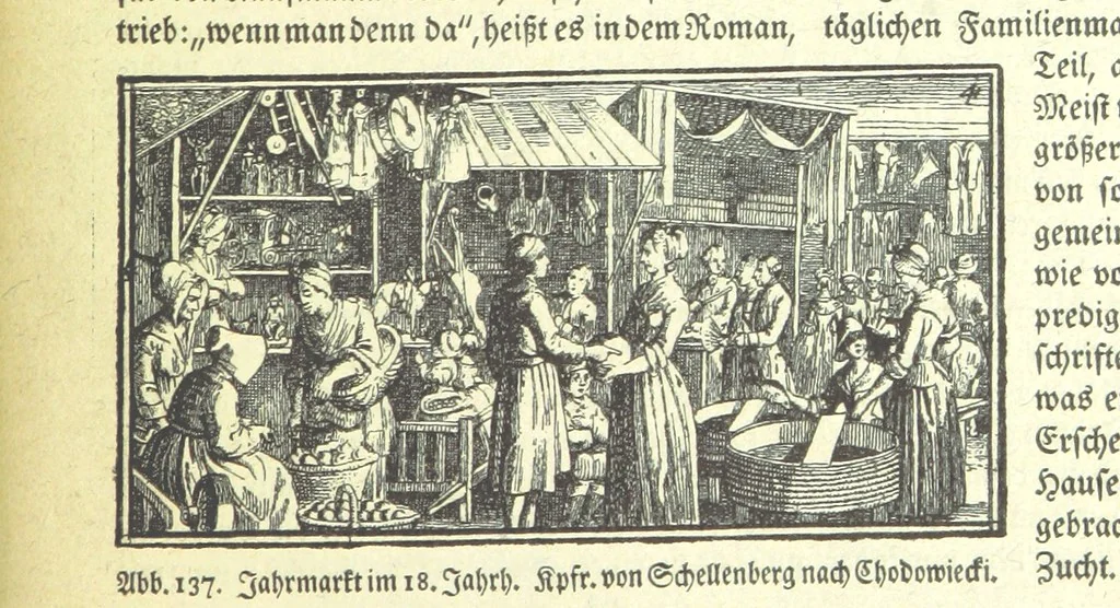 An illustration from Monographien zur deutschen Kulturgeschichte, herausgegeben von G. Steinhausen, 1899, leaf 161
