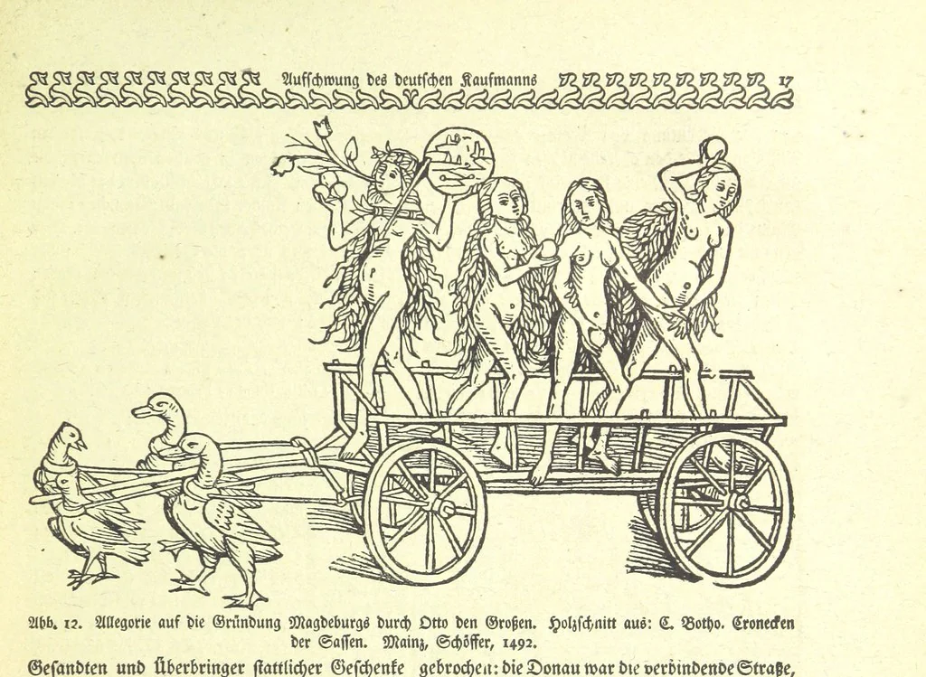 An illustration from Monographien zur deutschen Kulturgeschichte, herausgegeben von G. Steinhausen, 1899, leaf 19
