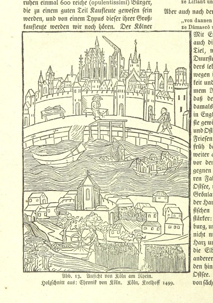An illustration from Monographien zur deutschen Kulturgeschichte, herausgegeben von G. Steinhausen, 1899, leaf 20