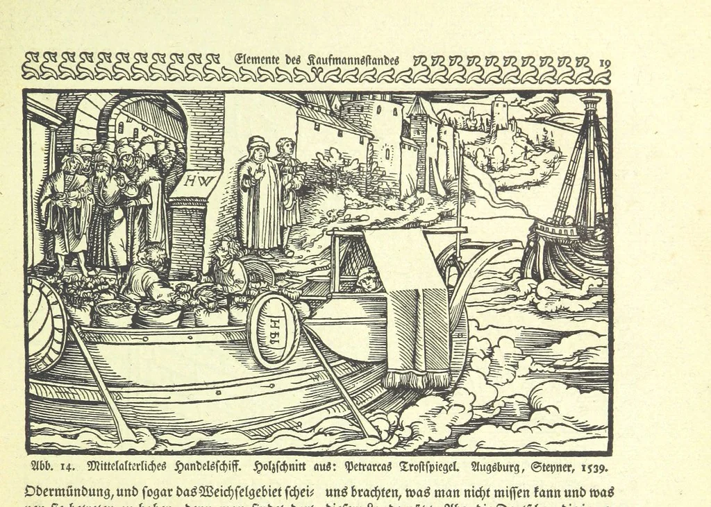 An illustration from Monographien zur deutschen Kulturgeschichte, herausgegeben von G. Steinhausen, 1899, leaf 21