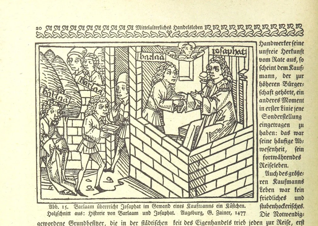 An illustration from Monographien zur deutschen Kulturgeschichte, herausgegeben von G. Steinhausen, 1899, leaf 22