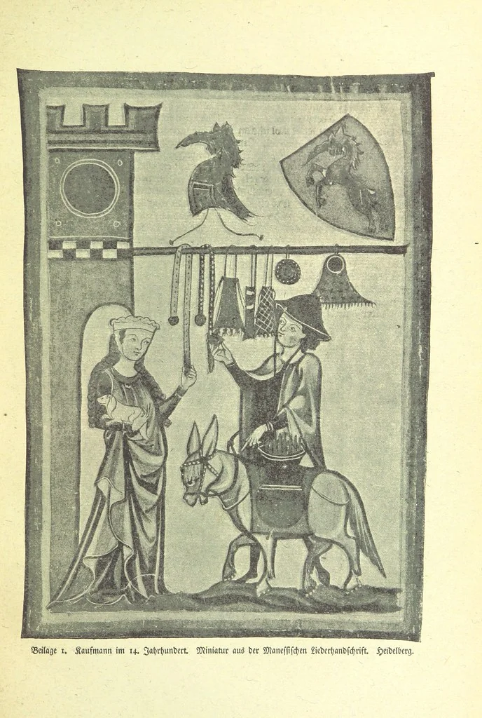 An illustration from Monographien zur deutschen Kulturgeschichte, herausgegeben von G. Steinhausen, 1899, leaf 23