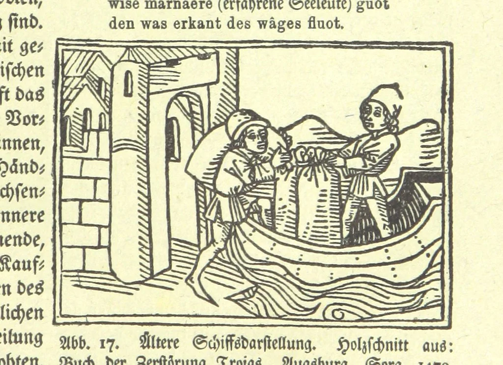 An illustration from Monographien zur deutschen Kulturgeschichte, herausgegeben von G. Steinhausen, 1899, leaf 25