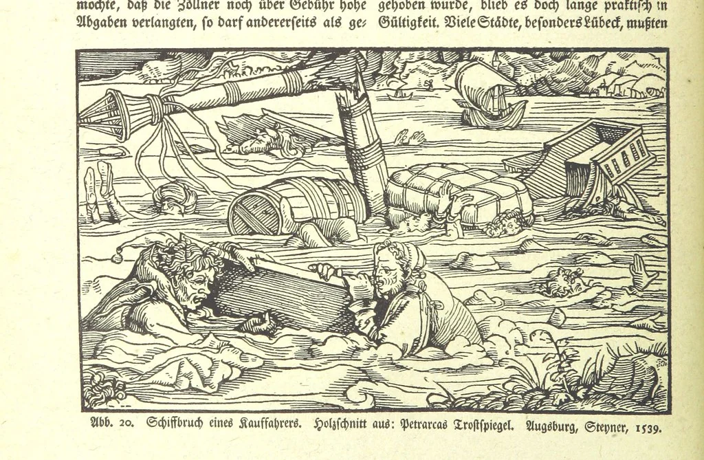 An illustration from Monographien zur deutschen Kulturgeschichte, herausgegeben von G. Steinhausen, 1899, leaf 28