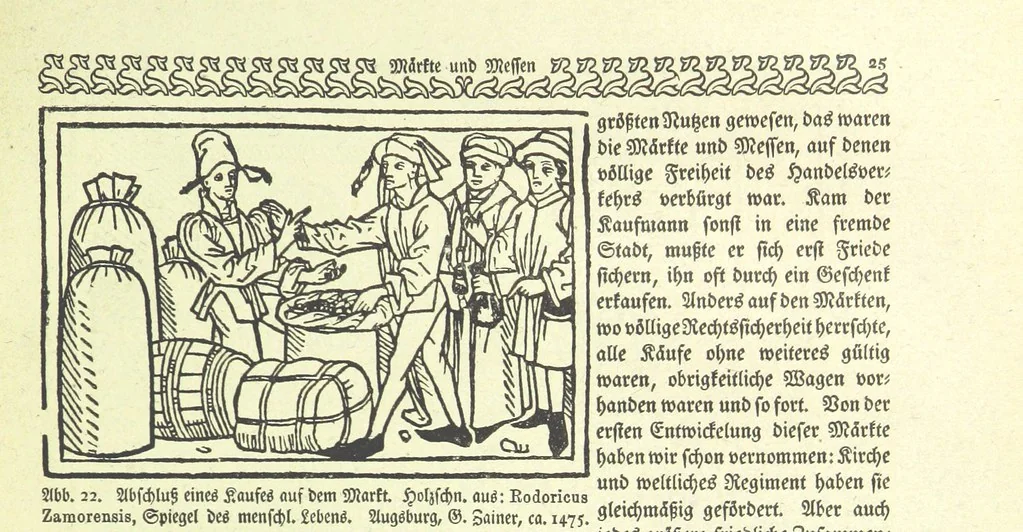 An illustration from Monographien zur deutschen Kulturgeschichte, herausgegeben von G. Steinhausen, 1899, leaf 29