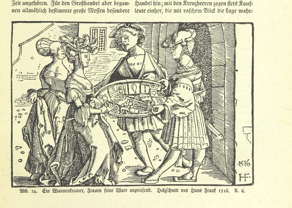 An illustration from Monographien zur deutschen Kulturgeschichte, herausgegeben von G. Steinhausen, 1899, leaf 31