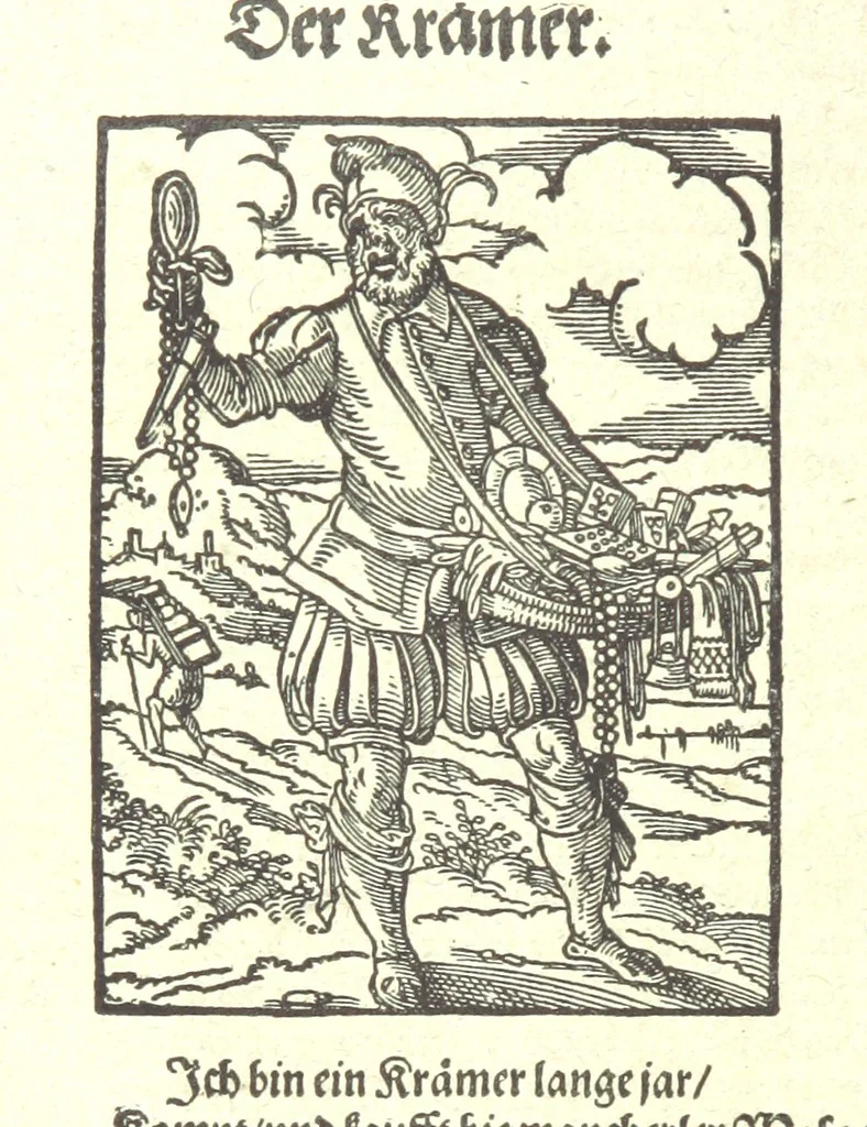 An illustration from Monographien zur deutschen Kulturgeschichte, herausgegeben von G. Steinhausen, 1899, leaf 32