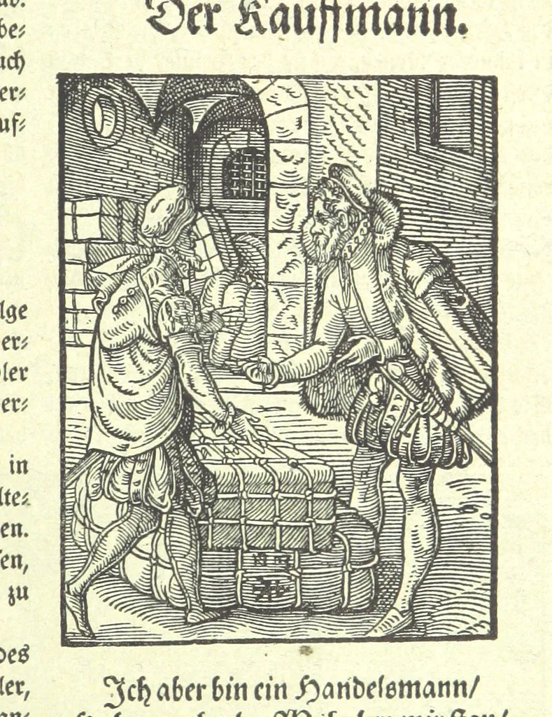 An illustration from Monographien zur deutschen Kulturgeschichte, herausgegeben von G. Steinhausen, 1899, leaf 33