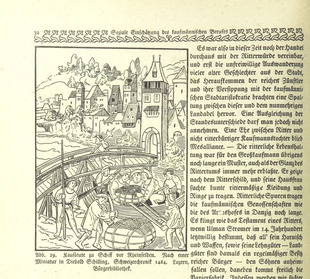 An illustration from Monographien zur deutschen Kulturgeschichte, herausgegeben von G. Steinhausen, 1899, leaf 36