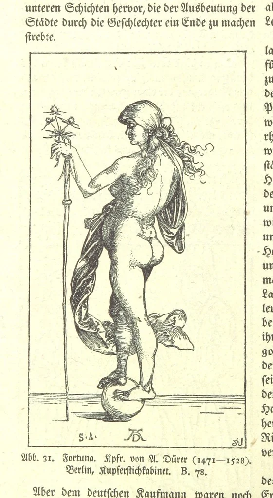 An illustration from Monographien zur deutschen Kulturgeschichte, herausgegeben von G. Steinhausen, 1899, leaf 40