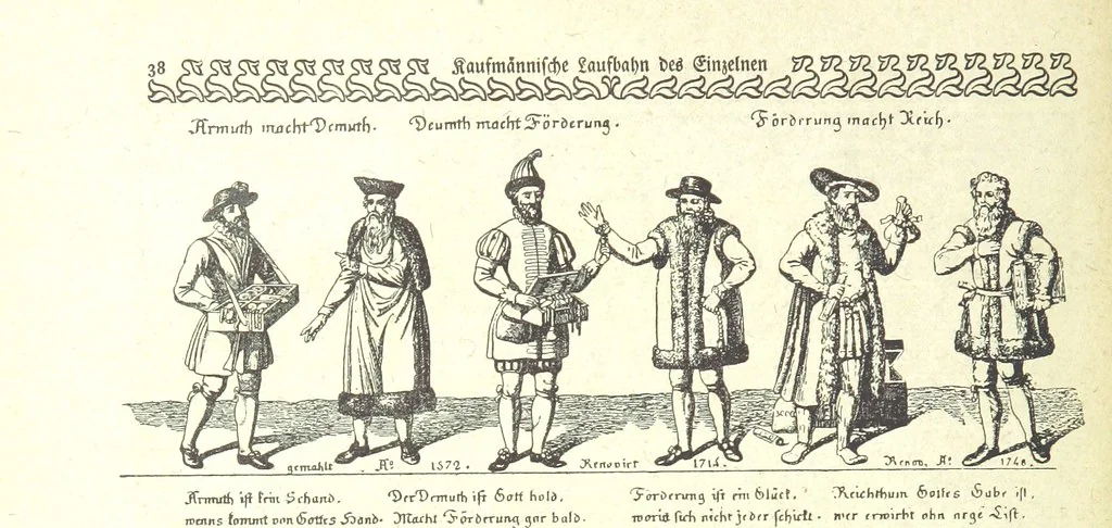 An illustration from Monographien zur deutschen Kulturgeschichte, herausgegeben von G. Steinhausen, 1899, leaf 46