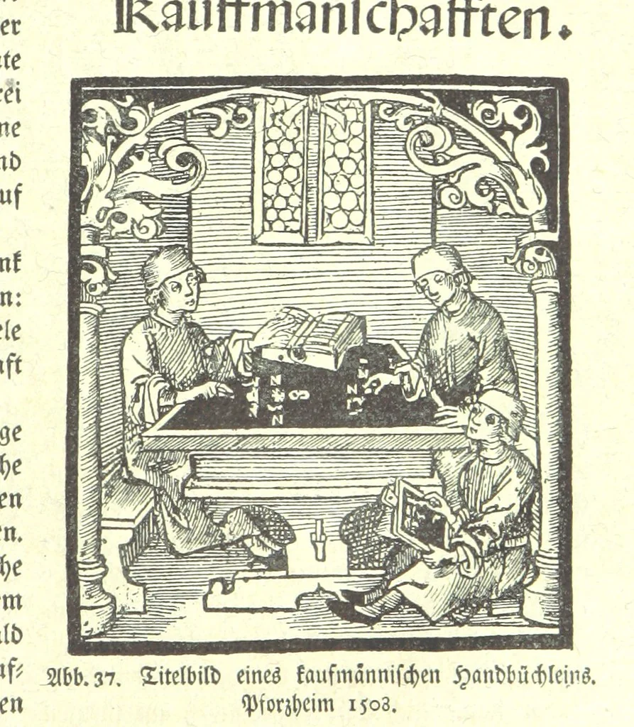 An illustration from Monographien zur deutschen Kulturgeschichte, herausgegeben von G. Steinhausen, 1899, leaf 47