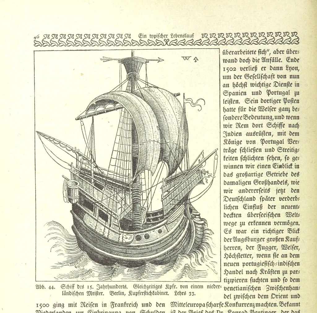 An illustration from Monographien zur deutschen Kulturgeschichte, herausgegeben von G. Steinhausen, 1899, leaf 56